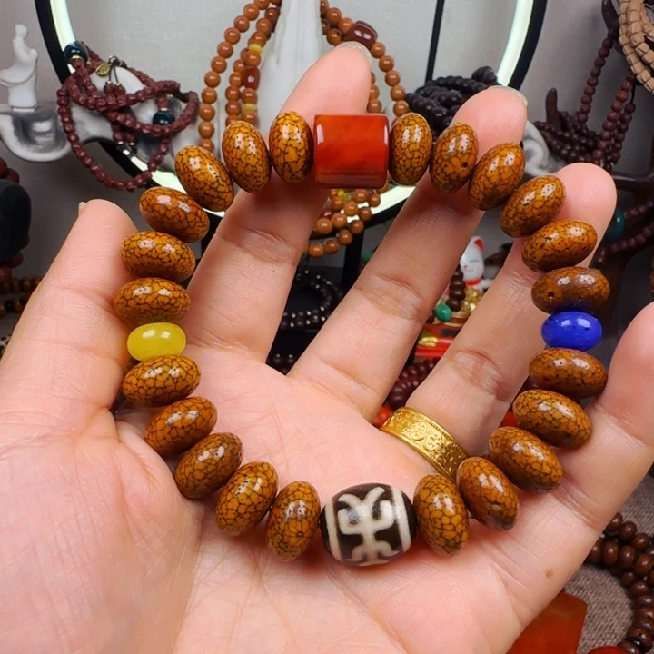 星月菩提吊坠手串