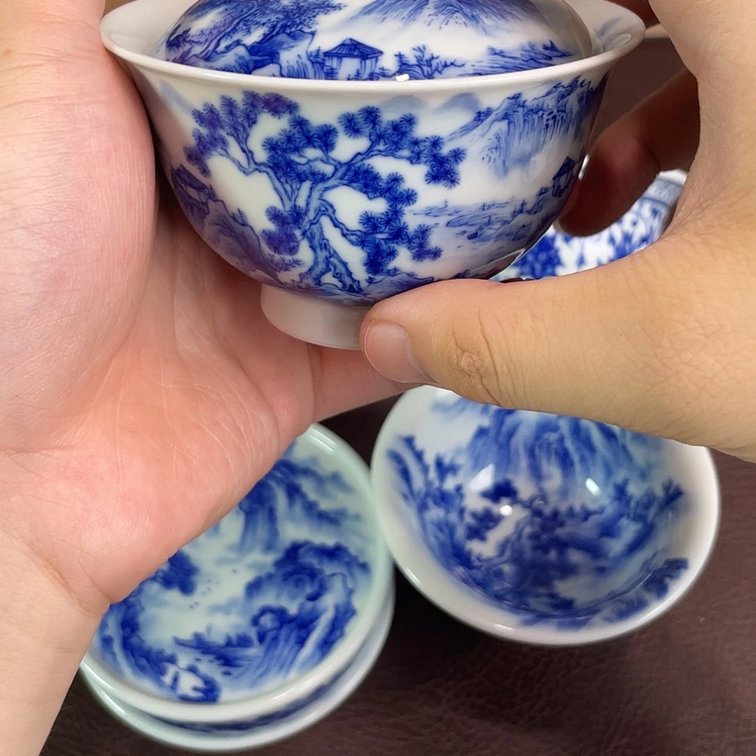峰***纯手工制作手绘重工山水