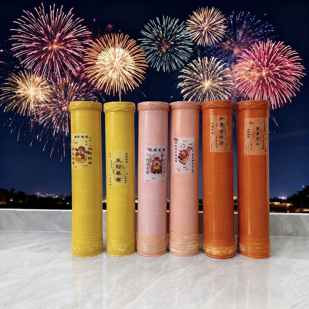 加长加厚国标4英寸礼花弹专用发射筒玻璃钢燃放器材颜色随机祝福