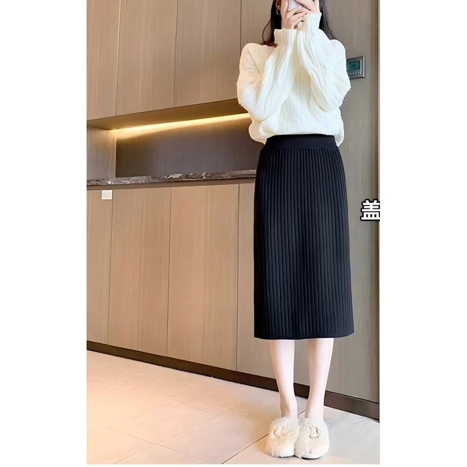 726 秋季女士时尚百搭针织半身裙 F10 三楼