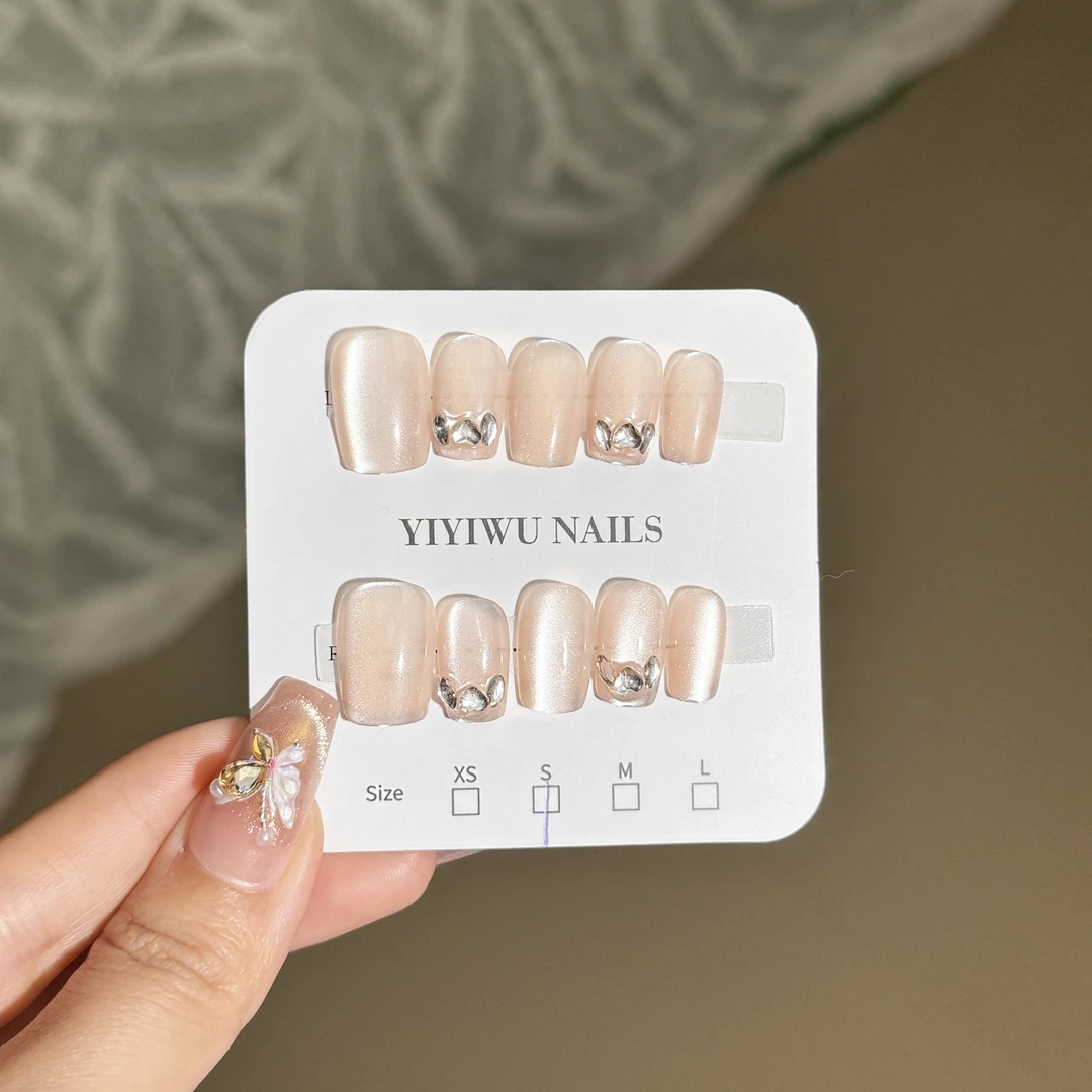 【丘比特】纯手工气质穿戴甲美甲贴片可拆卸指甲贴片10片装