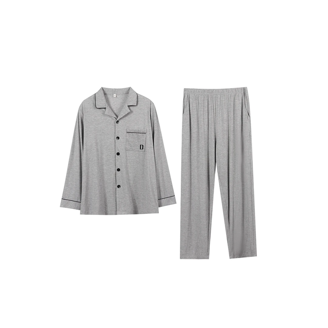 【可可专属】男士太极绒星空格翻领套装 SE51086