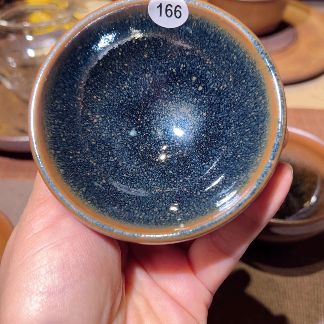茶盏顺阳里龙窑柴烧矿石草木灰釉建盏