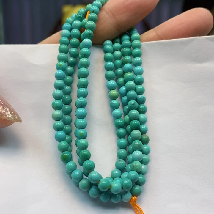 绿松石未镶嵌长链卡4.4