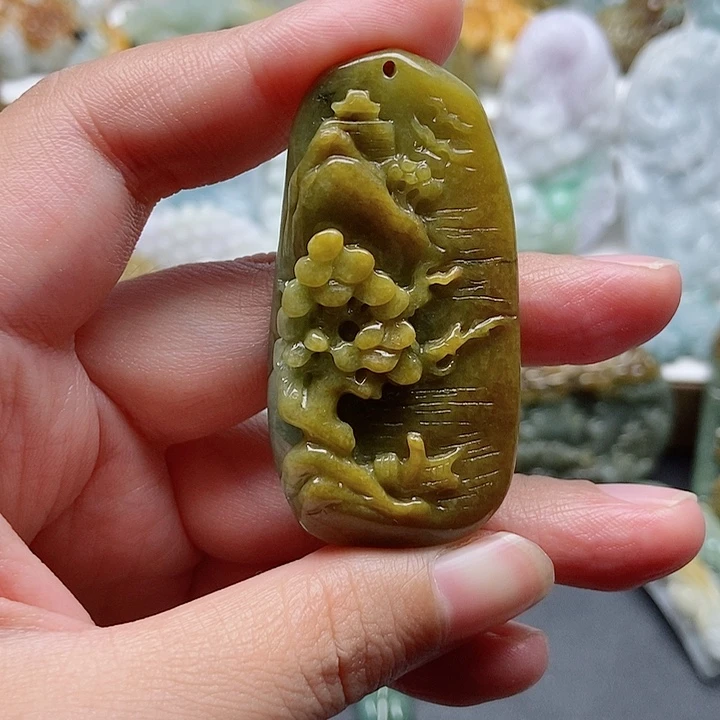 翡翠未镶嵌颈饰翡翠