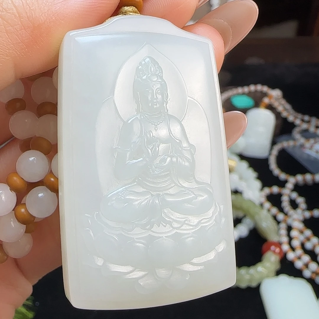 和田玉未镶嵌颈饰定制发货