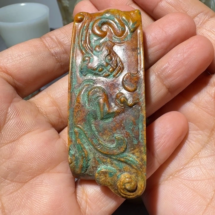 嘛***咯和田玉未镶嵌挂件