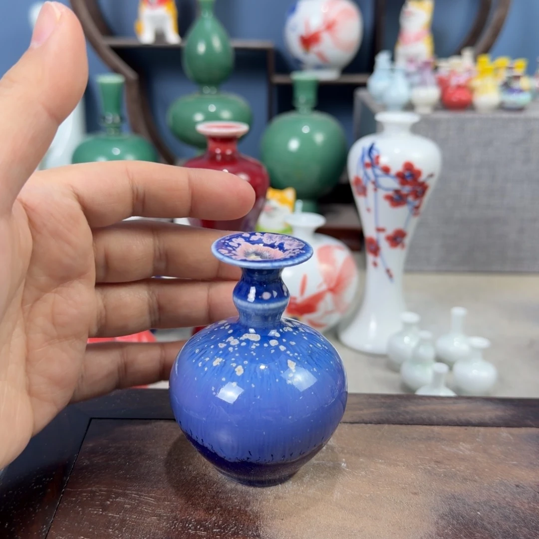 陶瓷手工小花器摆件