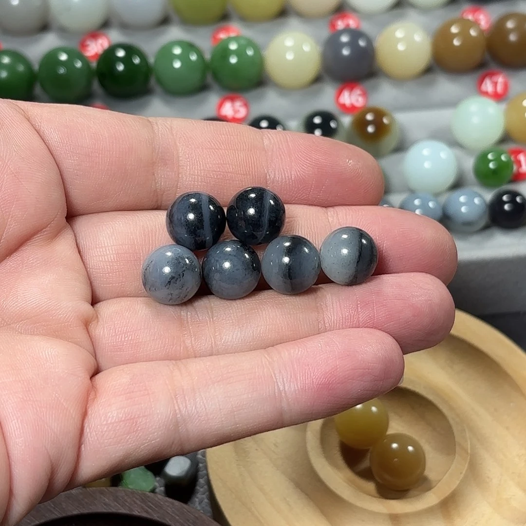 未镶嵌和田玉挂件我**塑珠子
