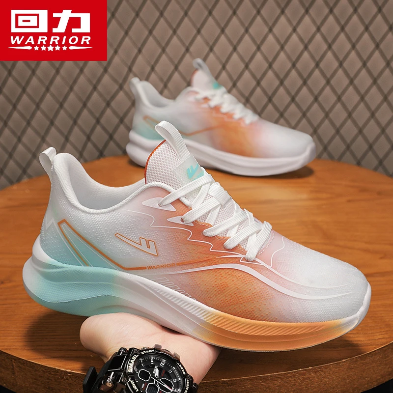 回力春季男鞋2025新款网面透气休闲软底防滑减震青少年跑步运动鞋