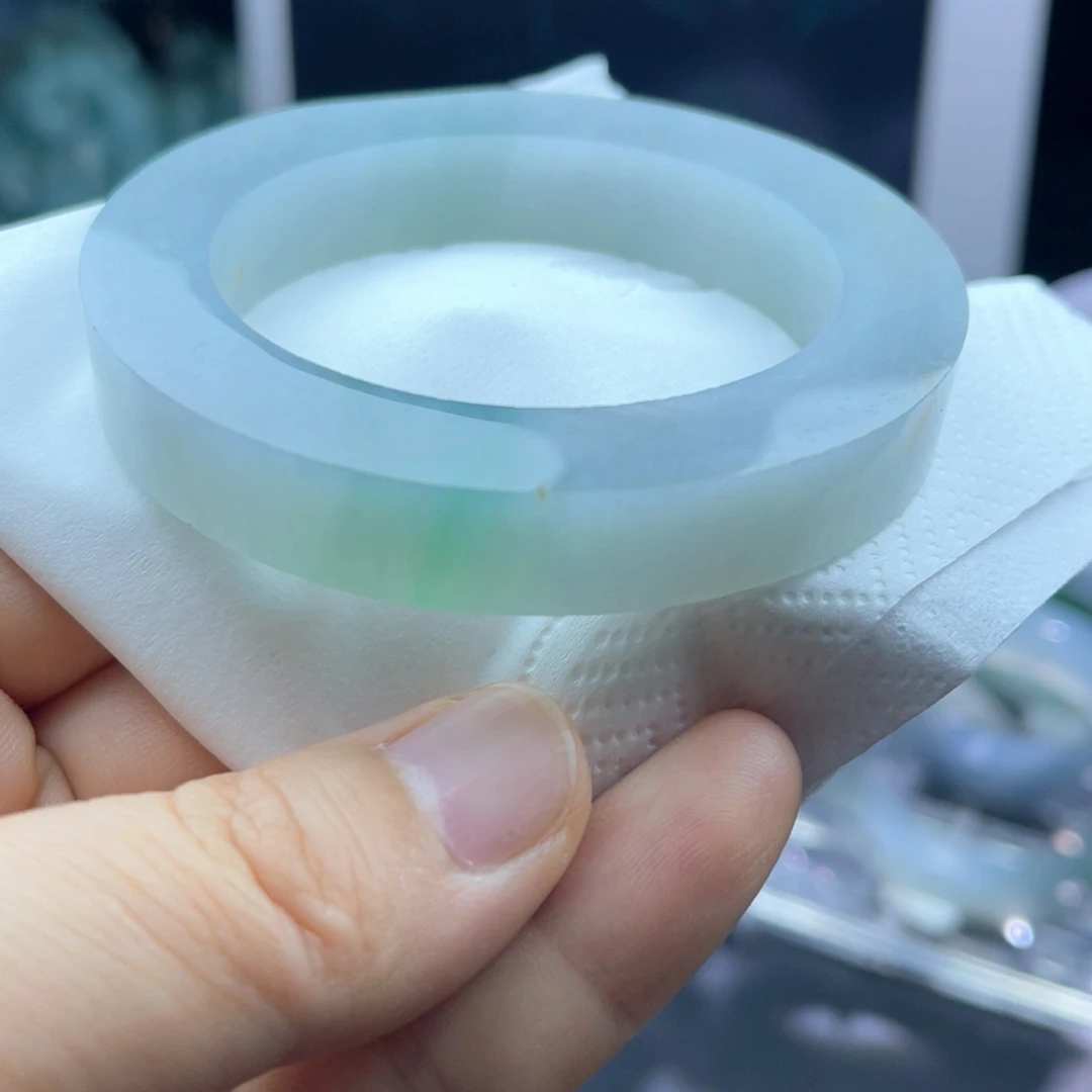 未镶嵌天然翡翠手镯定制定制翡翠