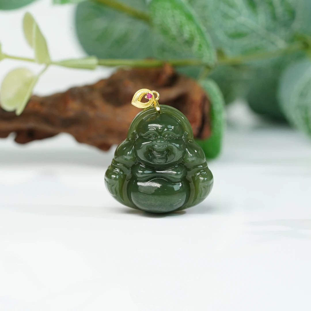 【小北好物】S925银和田玉吊坠约24*24mm【多样性发一件】1-QH16X593