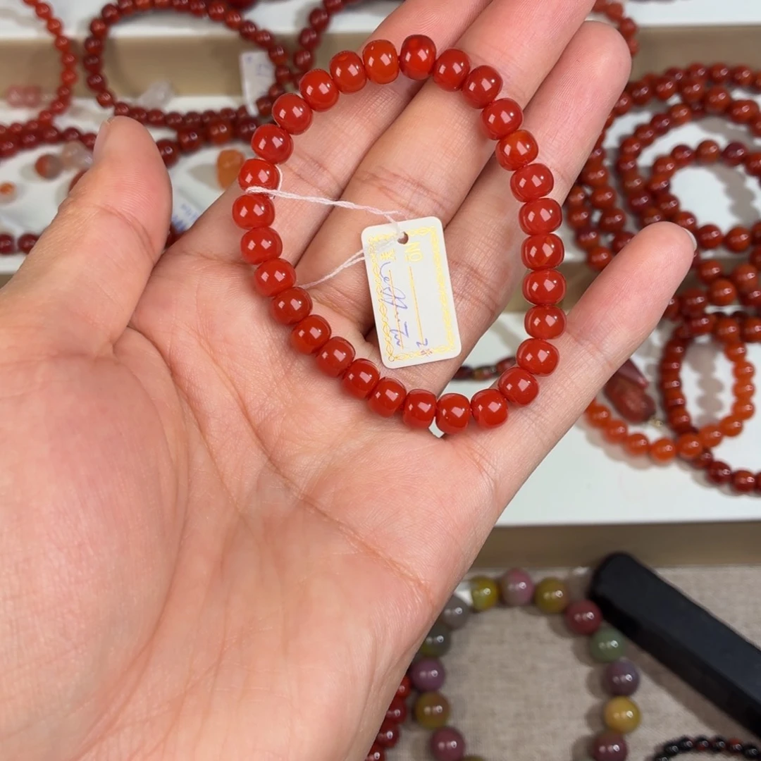 南红玛瑙未镶嵌手链