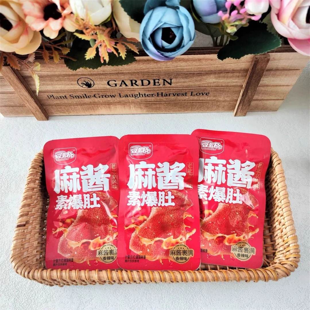 豆多奇16g素爆肚解馋香辣味烧烤味熟食休闲零食网红小吃