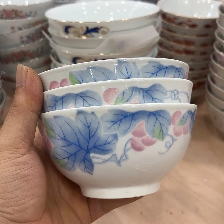 12.5公分葡萄花米饭碗微瑕