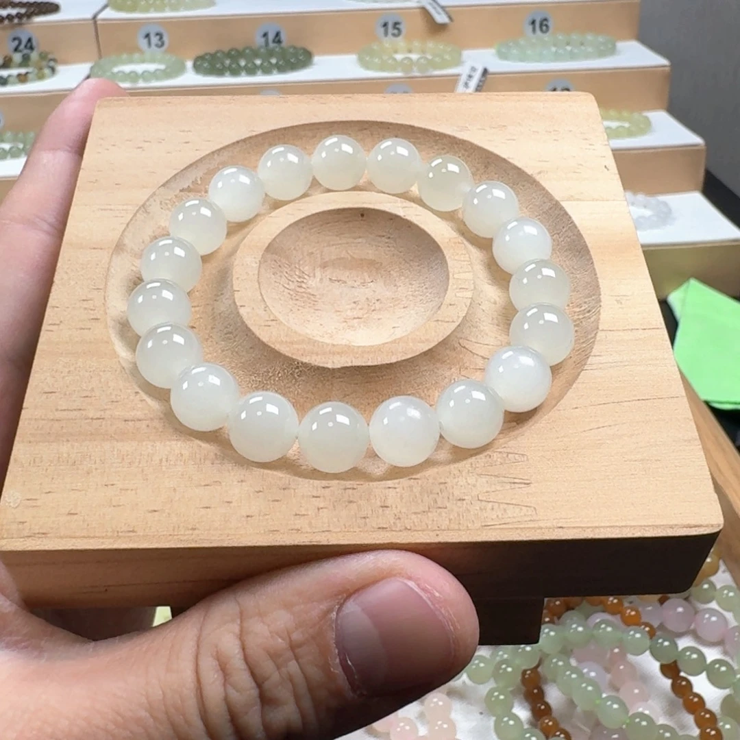 微***9和田玉未镶嵌手链
