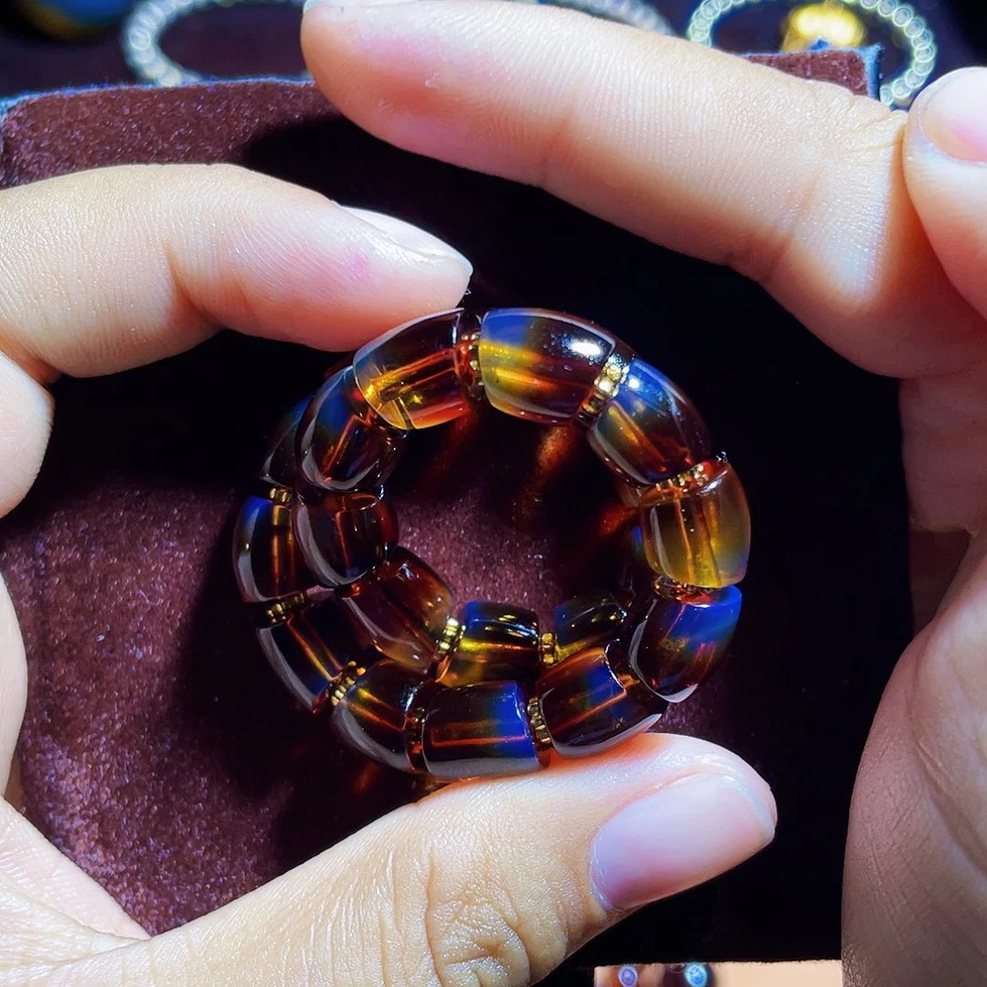 蓝珀裸石未镶嵌香****?红蓝大肠