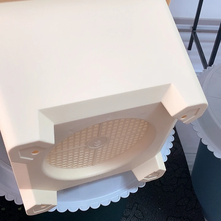 4个方形球根米色无托