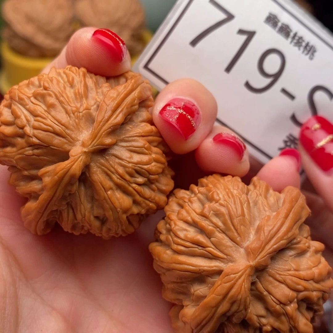 把件文玩核桃白狮43