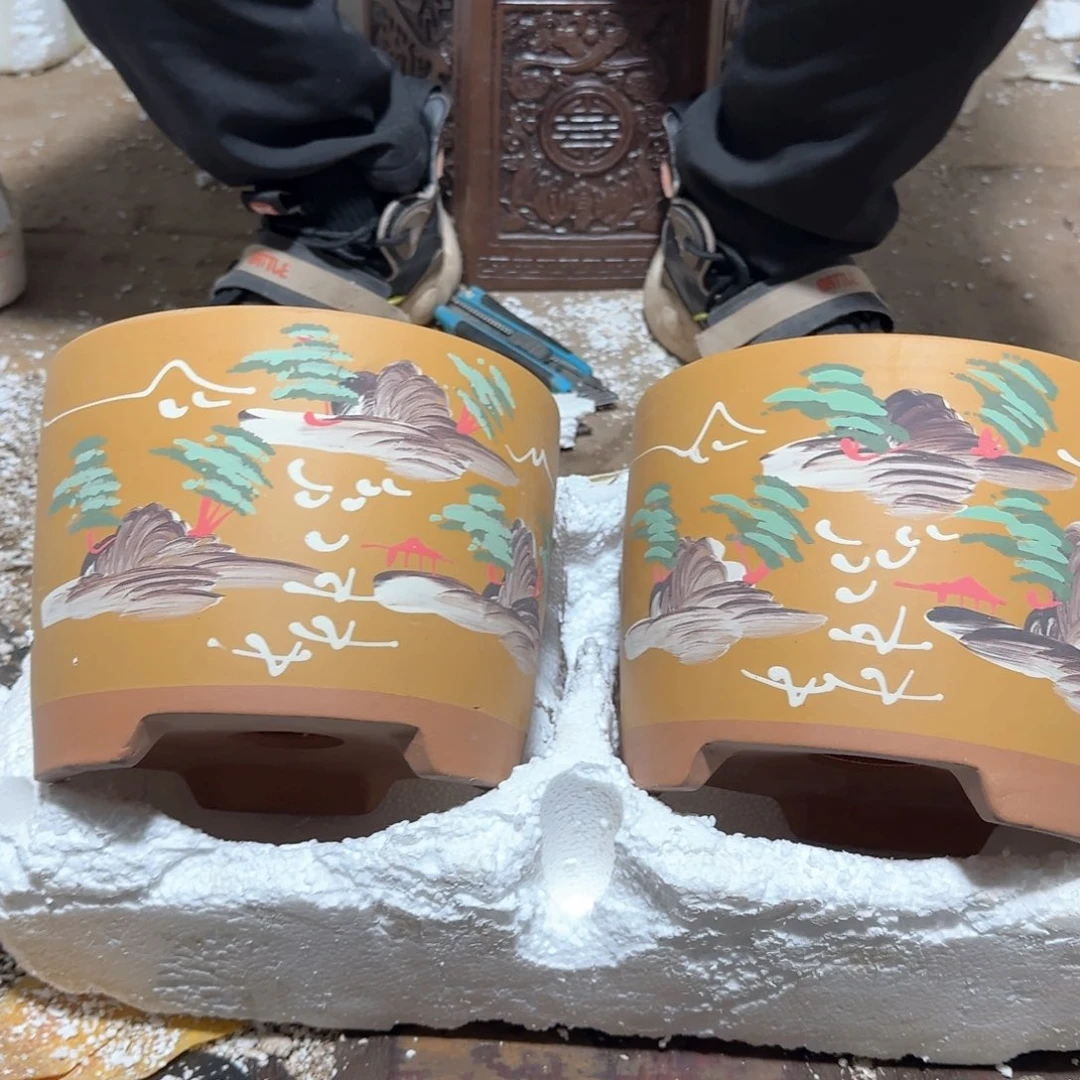 紫砂花盆瑕疵是我自己