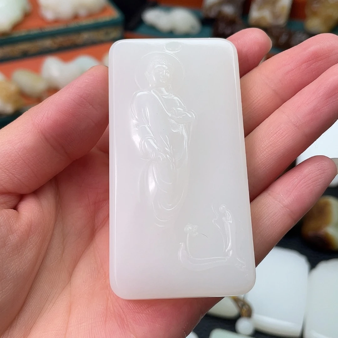 和田玉未镶嵌挂件