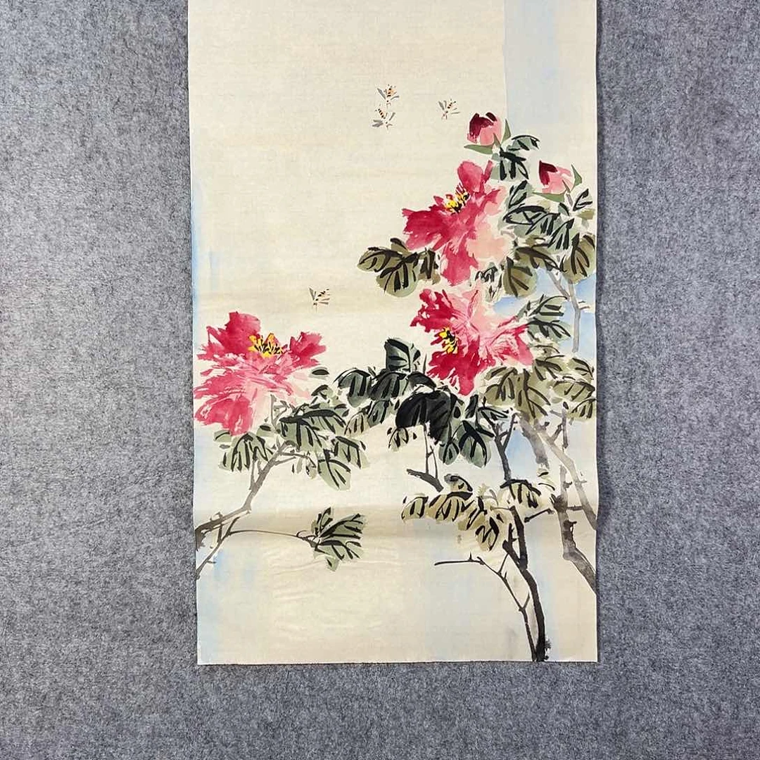 国画346 花鸟在此处飞翔也不太