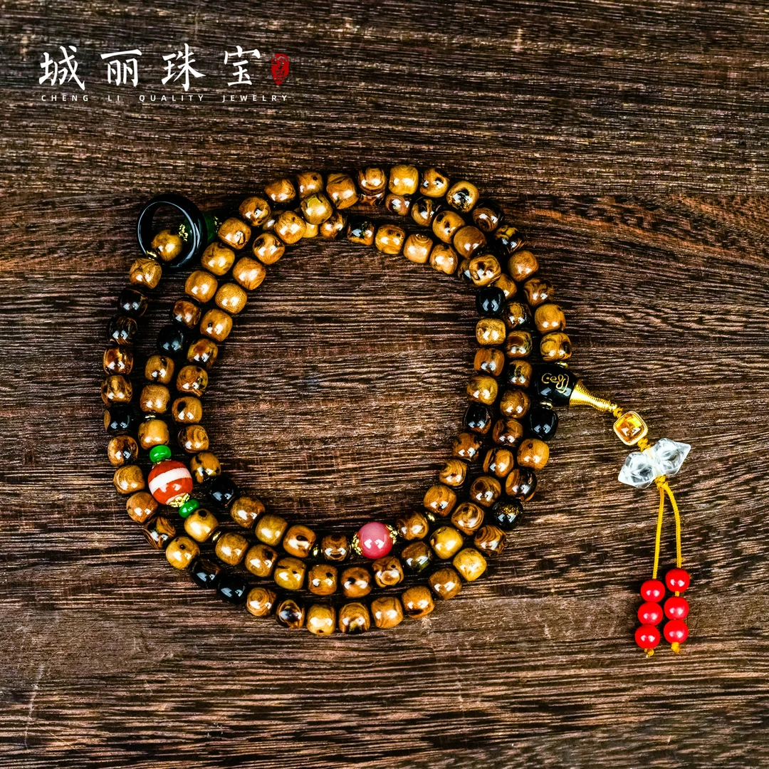 非金属木质项链  【城丽】定海神针海柳多圈项链/条ZJW-260