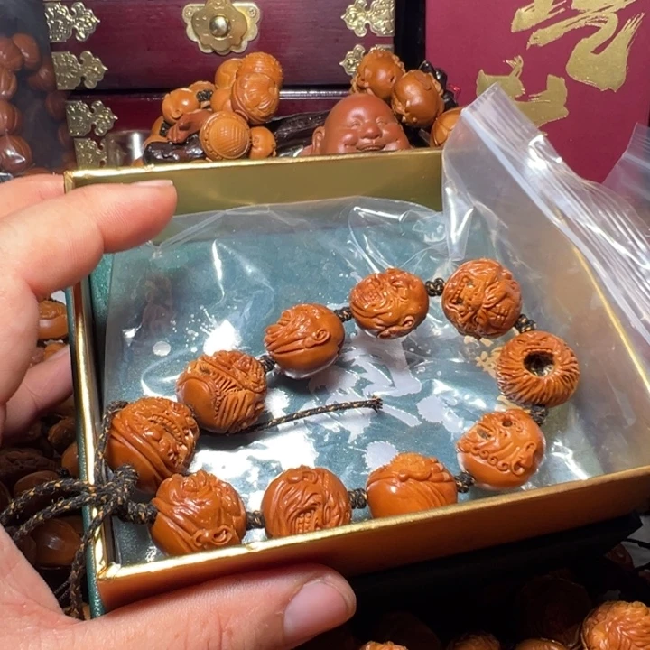 红***石手串/手链橄榄核六道恶僧