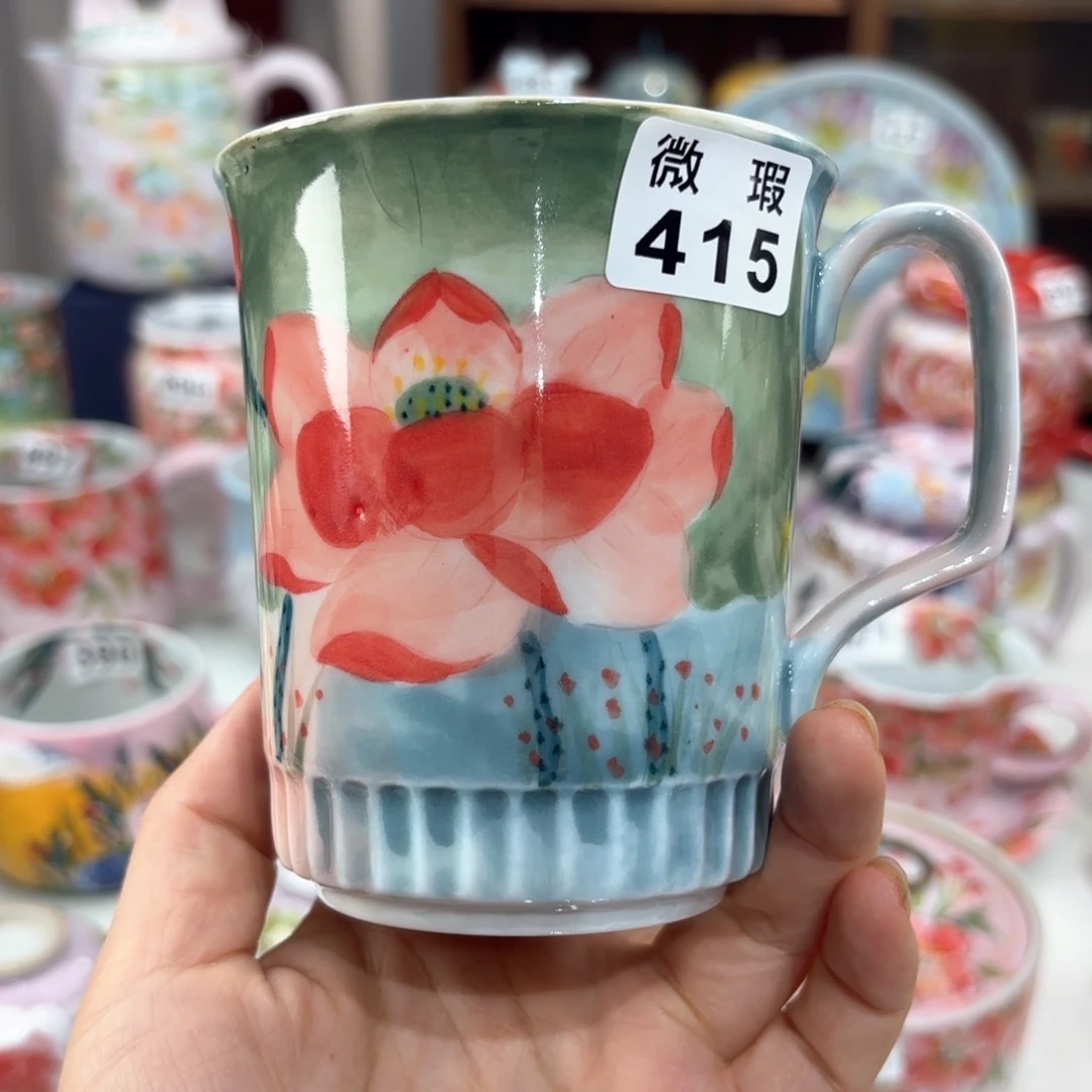 景德镇手绘高温釉下彩陶瓷茶具