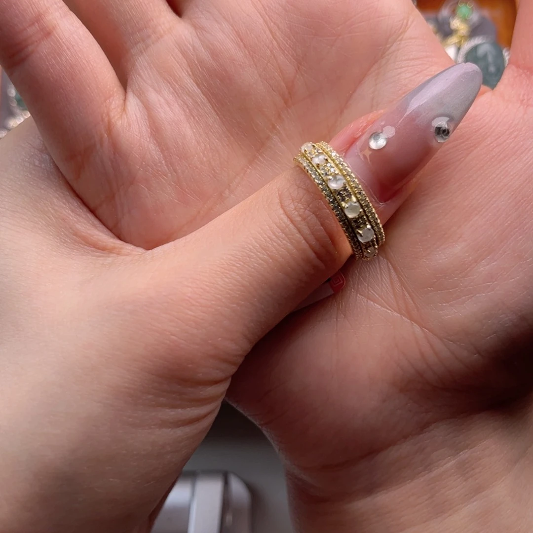 翡翠戒指银S925镶嵌给****）6665696