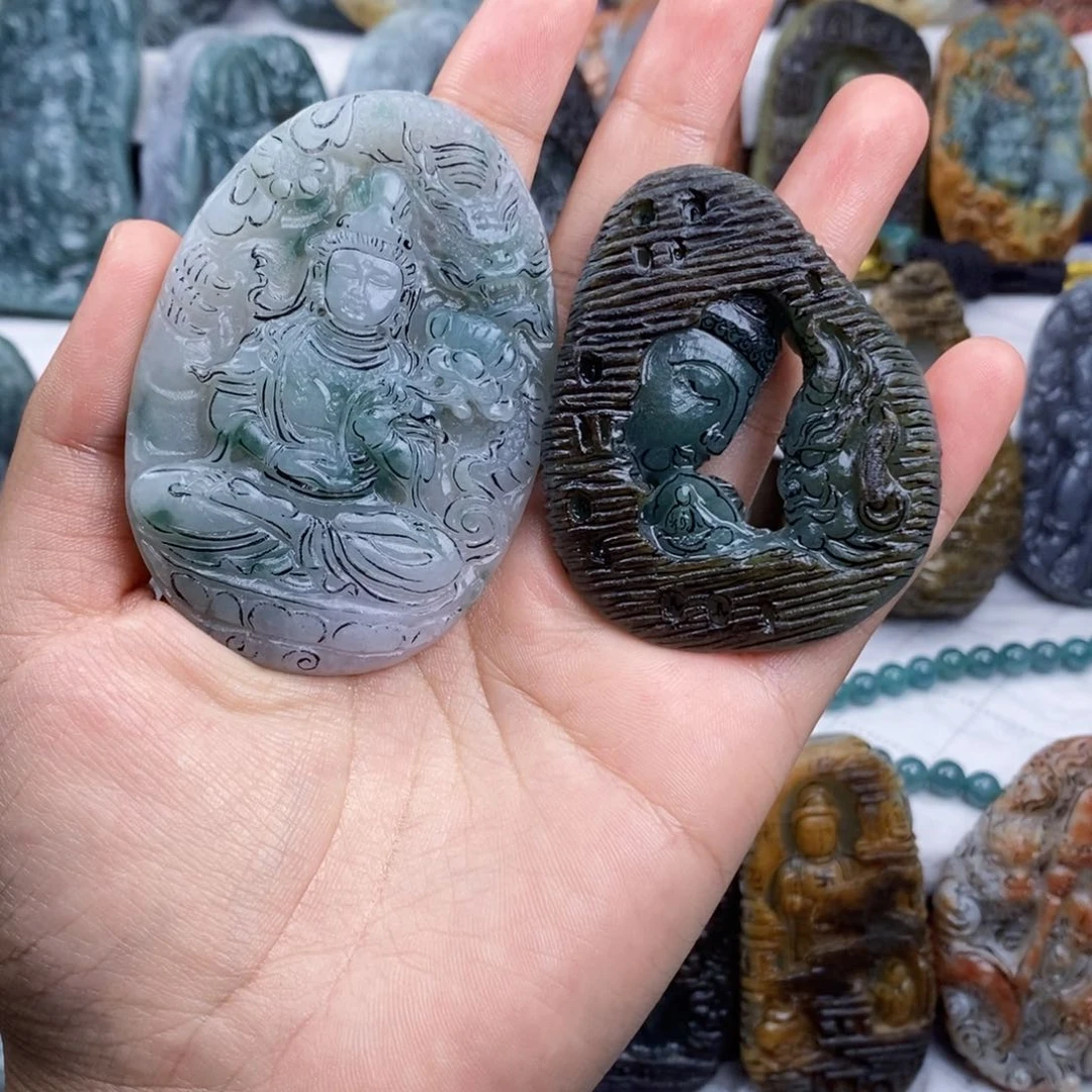 未镶嵌定制翡翠小*七缅甸翡翠定制料