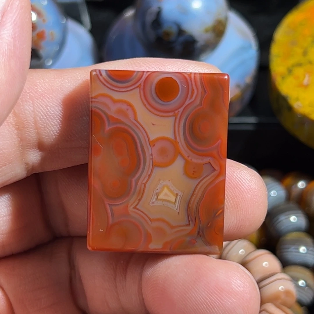 炳***心玛瑙/玉髓合金颈饰