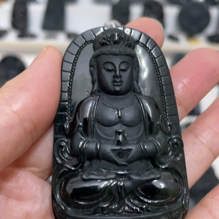 翡翠未镶嵌吊坠(不含链)观音