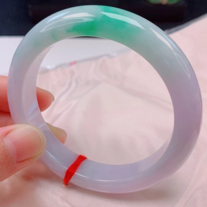 翡翠未镶嵌手镯58圈口