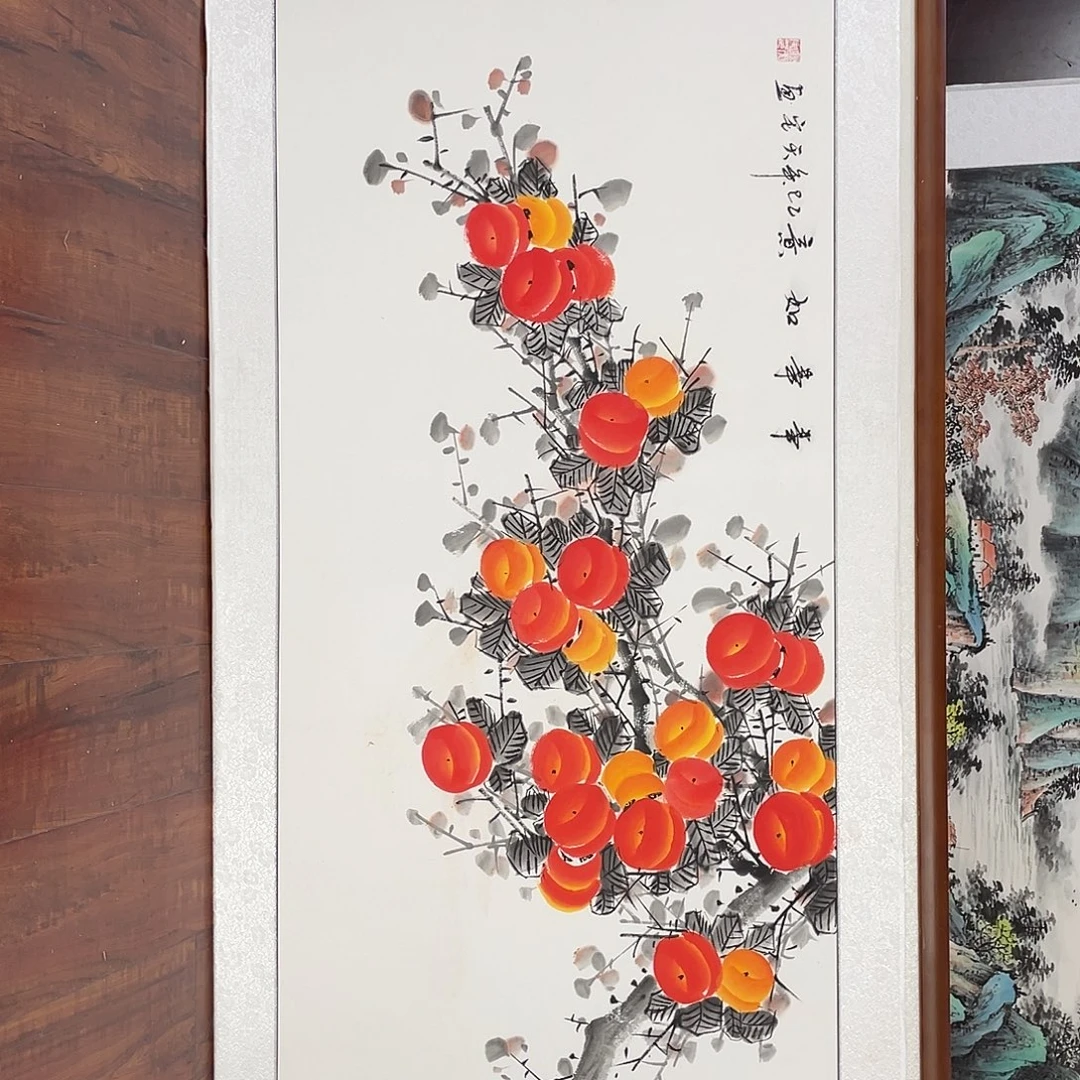 国画带框尺寸63*123厘米