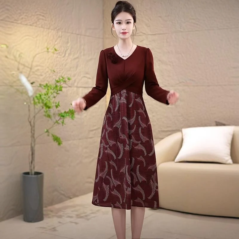 C136高端气质收腰显瘦新款女装连衣裙