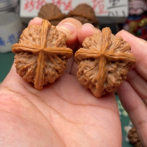 【闪购商品】把件文玩核桃流**火43玉玺四棱