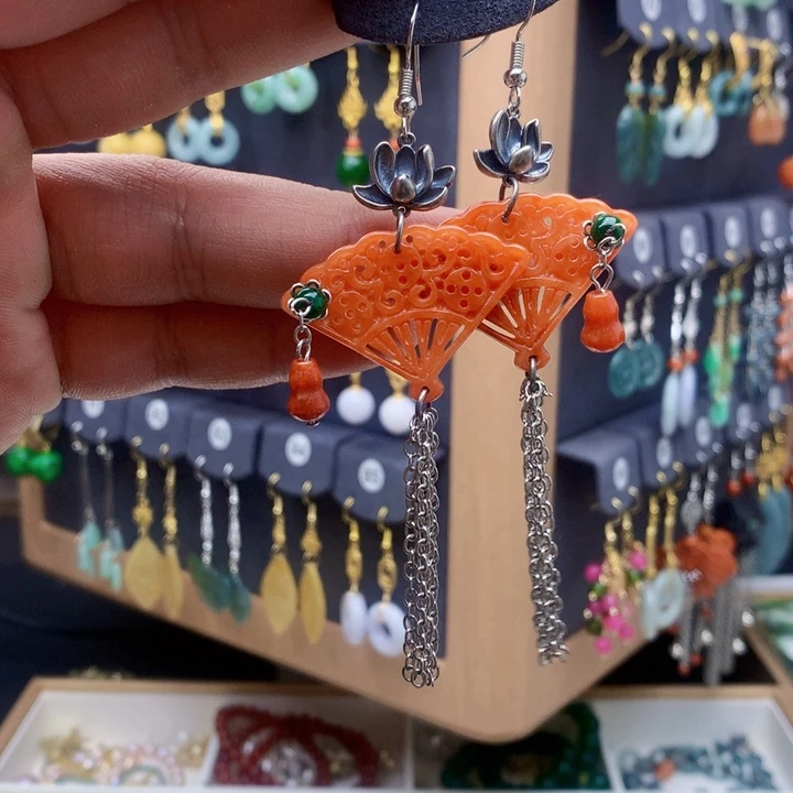 未镶嵌翡翠耳饰耳饰