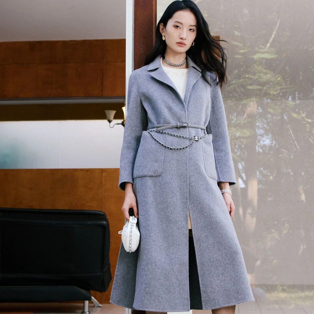 【众心专属】她翼冬季双面呢大衣气质轻奢时尚休闲ET9245233332