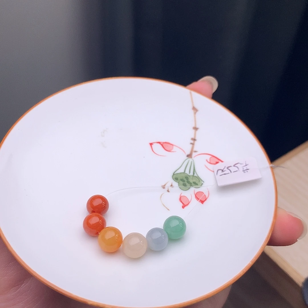 翡翠未镶嵌手链翡翠y2610 卡7.4