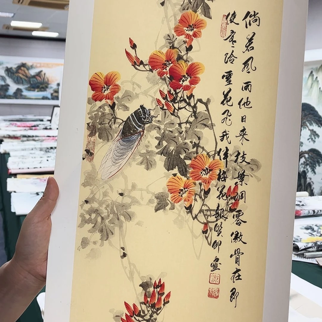 国画宣纸国画纯手绘作品