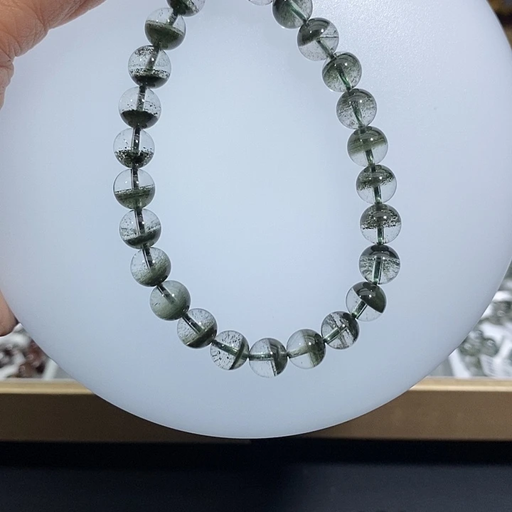 x***店未镶嵌水晶手链绿幽灵手链