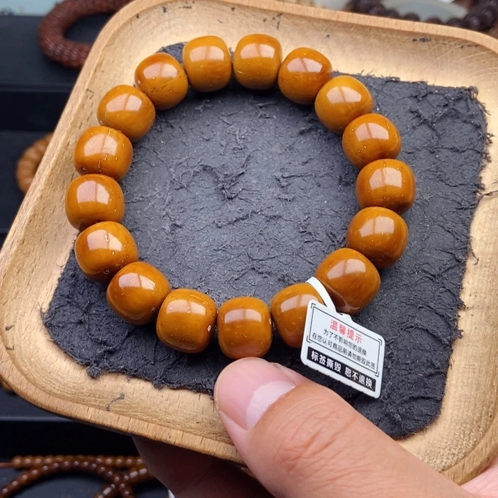 手串紫金鼠14.5mm天花板黄金甲短轴近实心