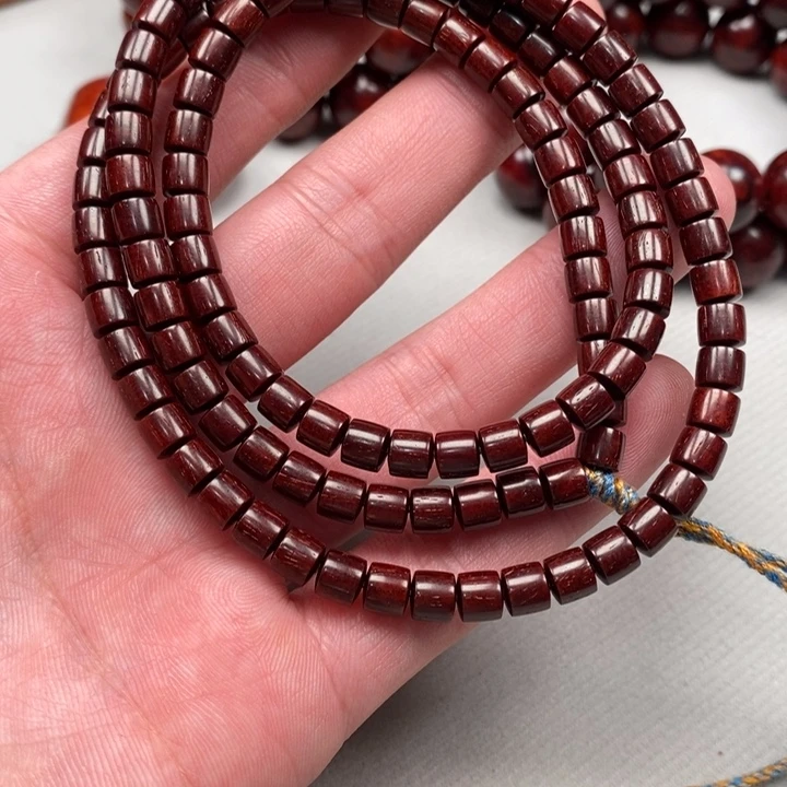 I***N手串/手链小叶紫檀竹节120颗