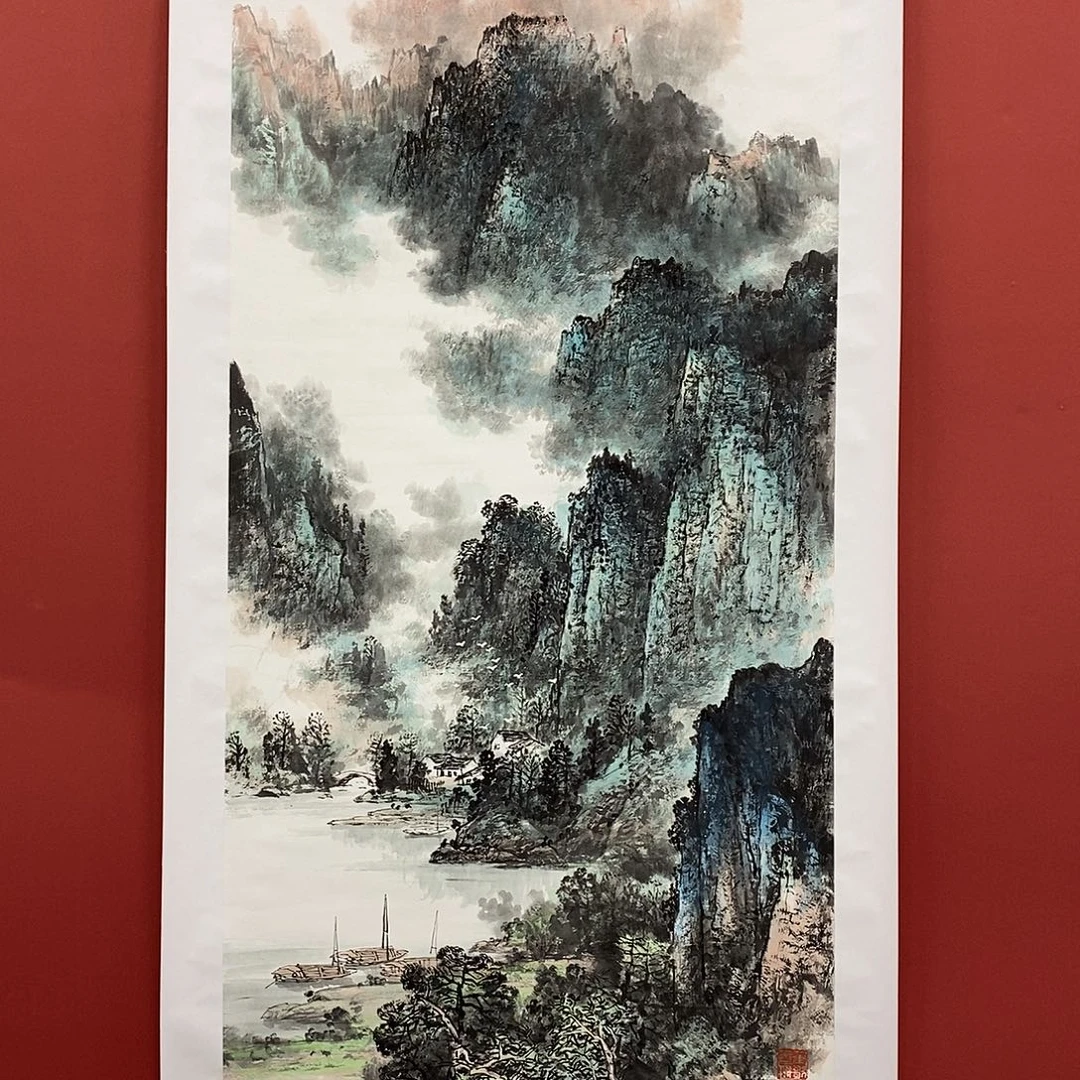 国画吕元忠四尺140*70精品佳作