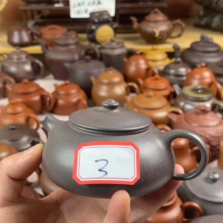 紫砂茶壶两**生天青寒江