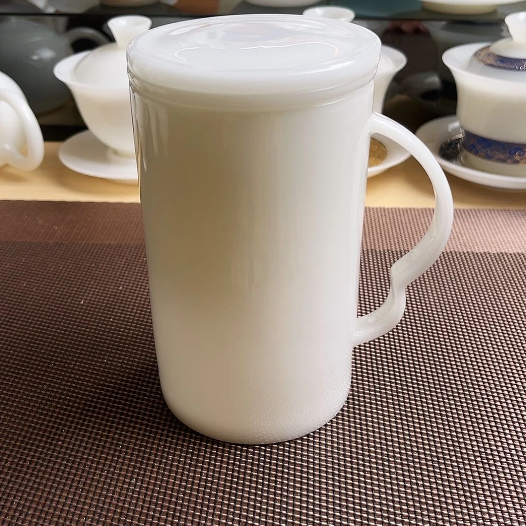 瓷片璞玉瓷办公杯450cc