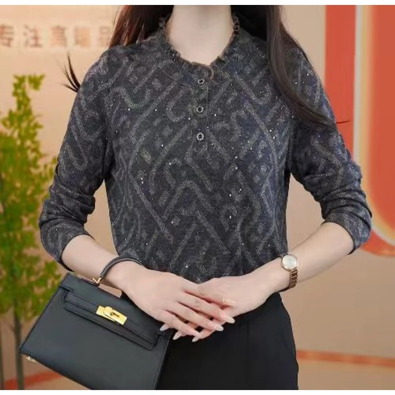 CX042【出口原单】法式高级优雅百搭显瘦遮肉衬衫-珈珈