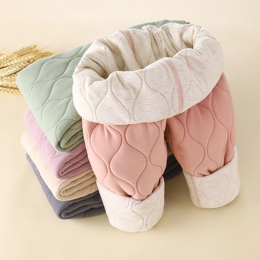 儿童保暖裤秋冬新款校服神器男童夹棉加厚女童打底裤学生童裤