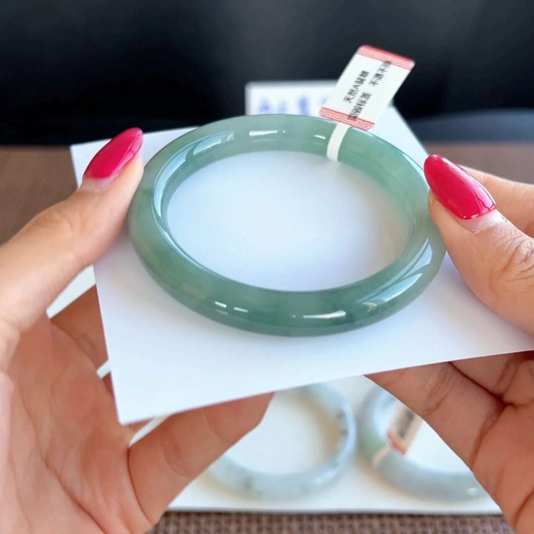 翡翠未镶嵌手镯62号 55.5